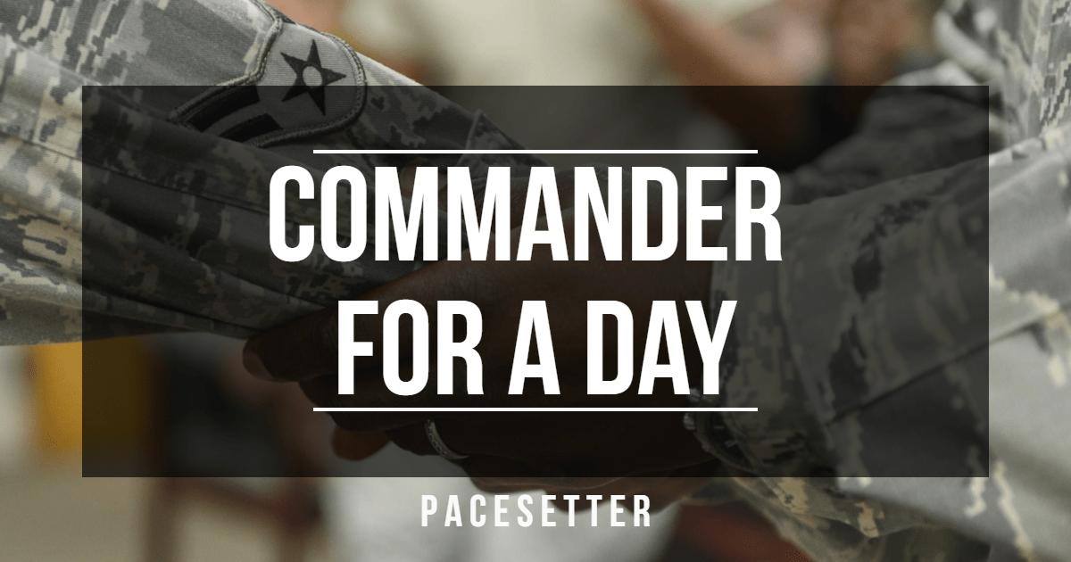 Commander for a day